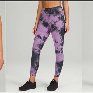 Lululemon Power Thru Tie-Dye Leggings sz10